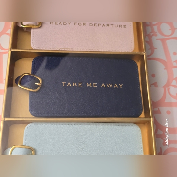 3 Piece Set of Travel Luggage Tags NIB - Picture 3 of 6